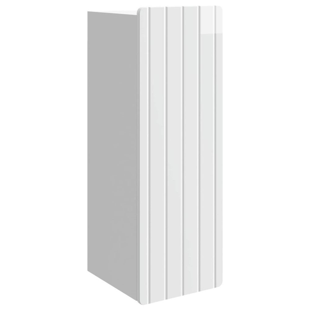 Produktbild för Väggmonterat skåp Vit högglans 33 x 34,5 x 94 cm