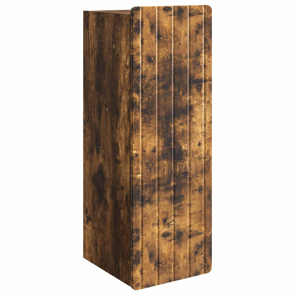 Produktbild för Väggmonterat skåp Rökt ek 33 x 34,5 x 94 cm Konstruerat trä
