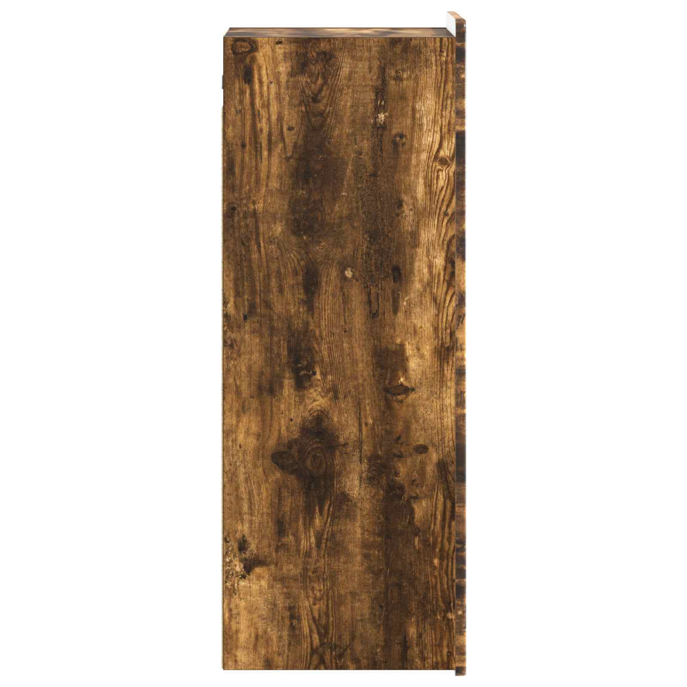 Produktbild för Väggmonterat skåp Rökt ek 33 x 34,5 x 94 cm Konstruerat trä