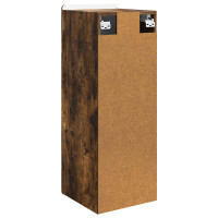 Produktbild för Väggmonterat skåp Rökt ek 33 x 34,5 x 94 cm Konstruerat trä