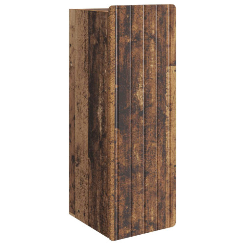 vidaXL Väggmonterat skåp Gammalt trä 33 x 34,5 x 94 cm Konstruerat trä
