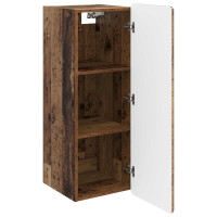 Produktbild för Väggmonterat skåp Gammalt trä 33 x 34,5 x 94 cm Konstruerat trä