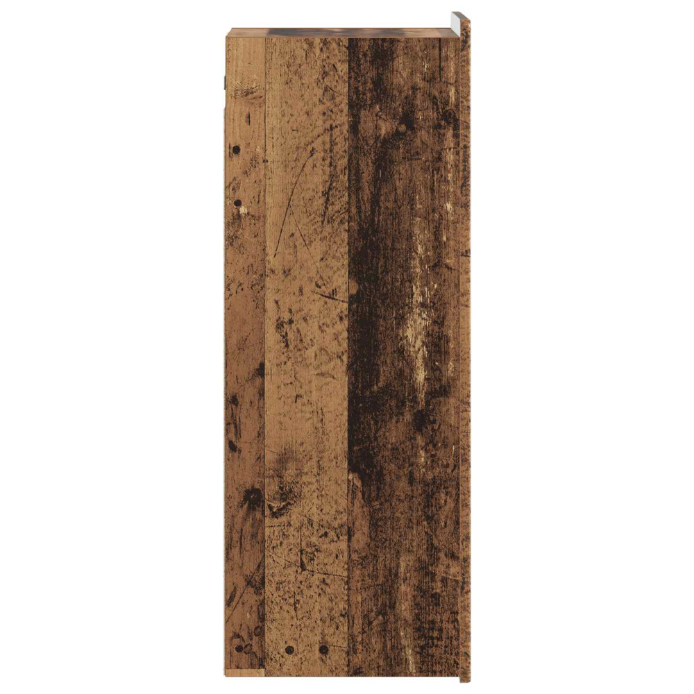 Produktbild för Väggmonterat skåp Gammalt trä 33 x 34,5 x 94 cm Konstruerat trä