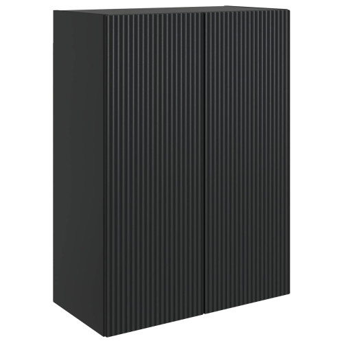 vidaXL Väggmonterat skåp Svart 66 x 34,5 x 90 cm Konstruerat trä