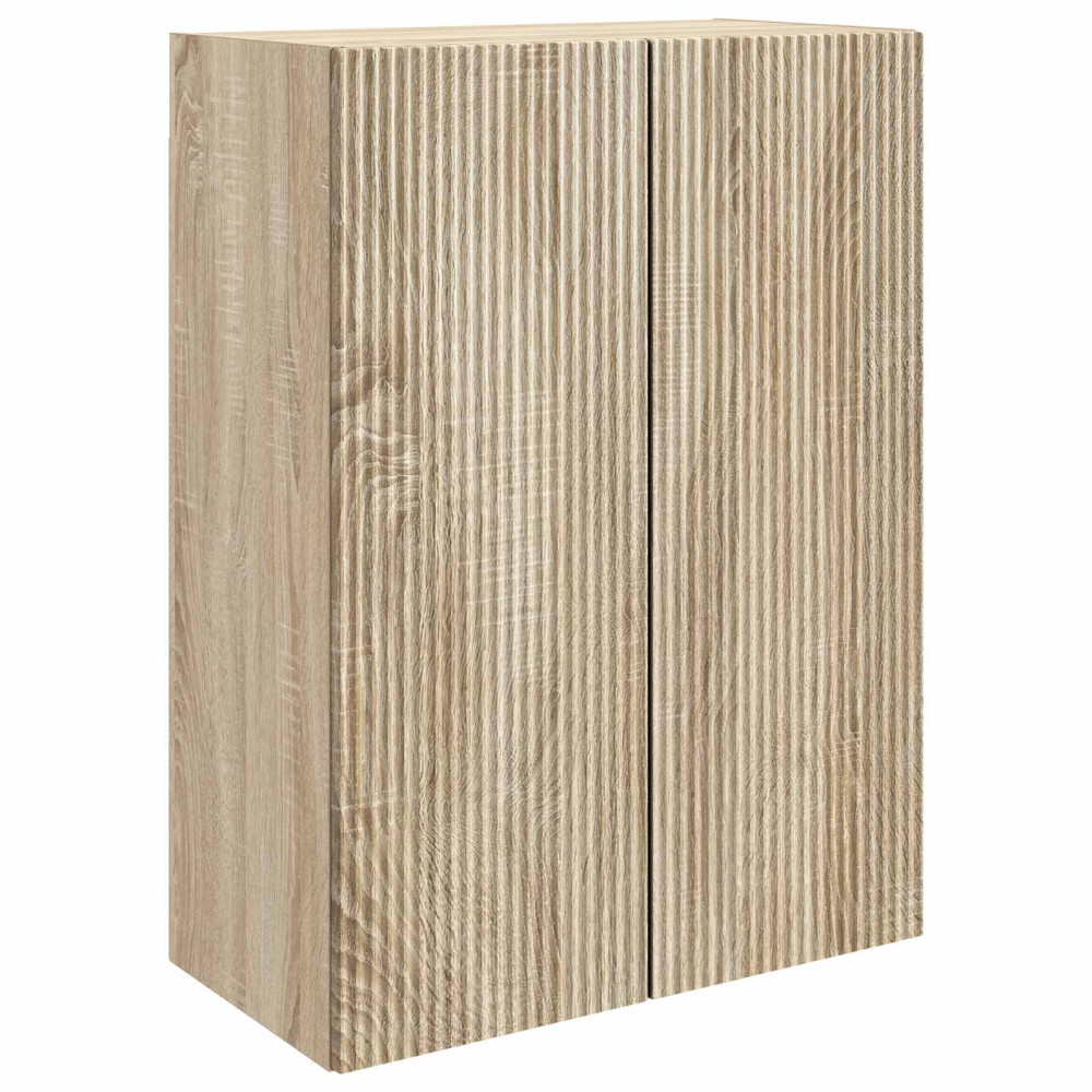Produktbild för Väggmonterat skåp Sonoma-ek 66 x 34,5 x 90 cm Konstruerat trä