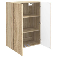 Produktbild för Väggmonterat skåp Sonoma-ek 66 x 34,5 x 90 cm Konstruerat trä