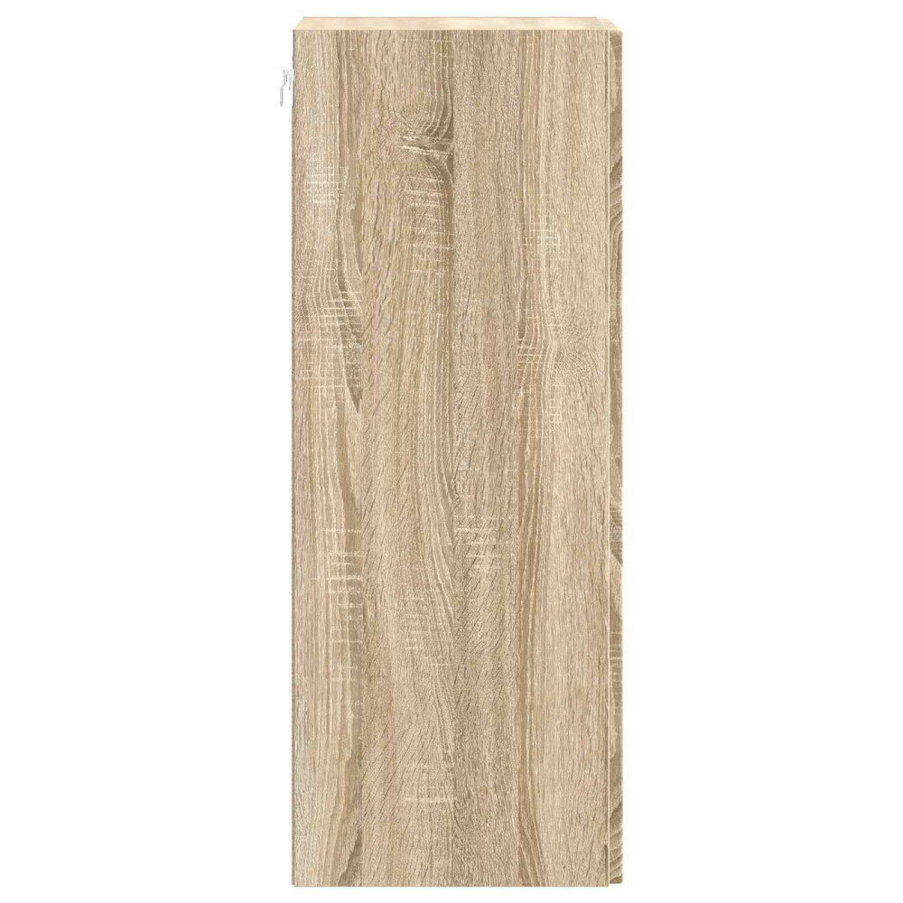 Produktbild för Väggmonterat skåp Sonoma-ek 66 x 34,5 x 90 cm Konstruerat trä