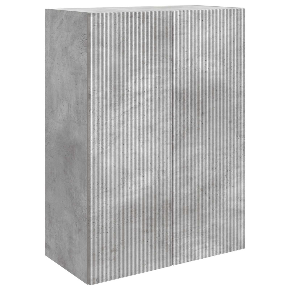 Produktbild för Väggmonterat skåp Betonggrå 66 x 34,5 x 90 cm Konstruerat trä