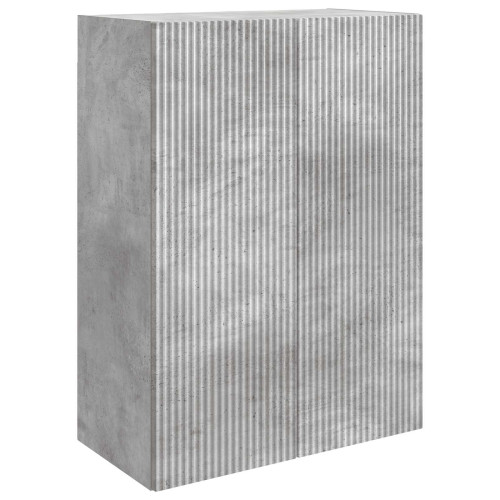 vidaXL Väggmonterat skåp Betonggrå 66 x 34,5 x 90 cm Konstruerat trä