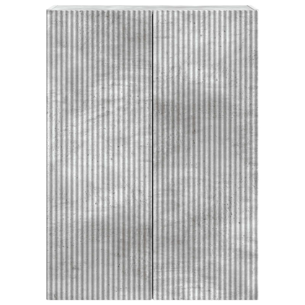 Produktbild för Väggmonterat skåp Betonggrå 66 x 34,5 x 90 cm Konstruerat trä
