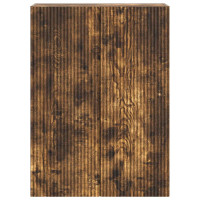 Produktbild för Väggmonterat skåp Rökt ek 66 x 34,5 x 90 cm Konstruerat trä