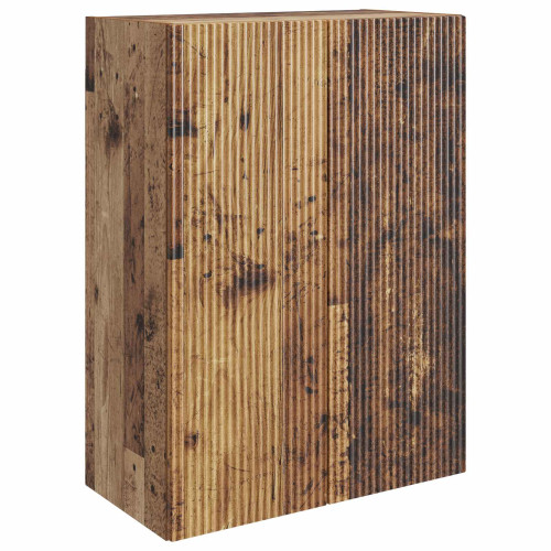 vidaXL Väggmonterat skåp Gammalt trä 66 x 34,5 x 90 cm Konstruerat trä