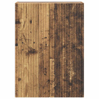 Produktbild för Väggmonterat skåp Gammalt trä 66 x 34,5 x 90 cm Konstruerat trä