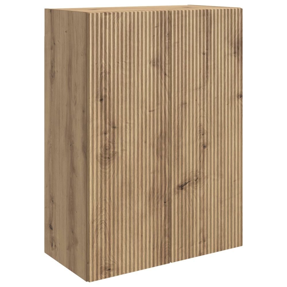 Produktbild för Väggmonterat skåp Artisan-ek 66 x 34,5 x 90 cm Konstruerat trä