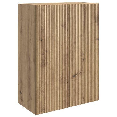 vidaXL Väggmonterat skåp Artisan-ek 66 x 34,5 x 90 cm Konstruerat trä