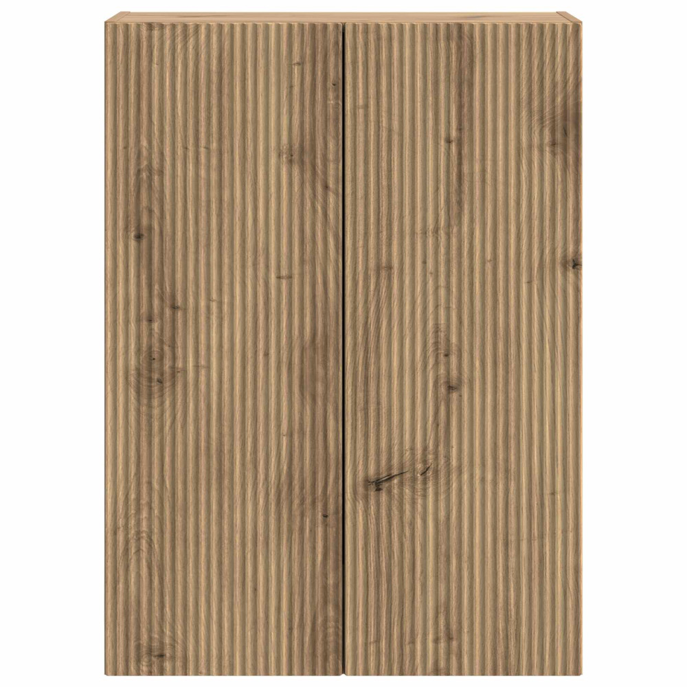 Produktbild för Väggmonterat skåp Artisan-ek 66 x 34,5 x 90 cm Konstruerat trä
