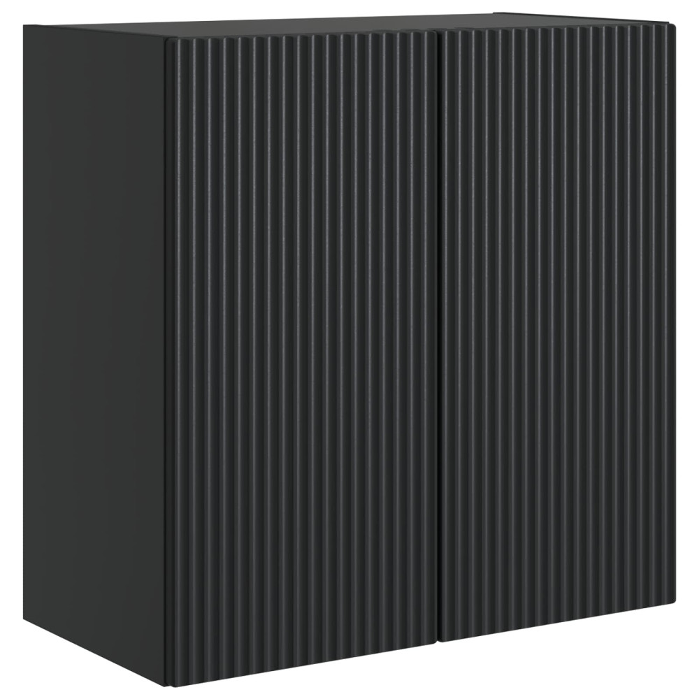 Produktbild för Väggmonterat skåp Svart 59 x 31 x 60 cm Konstruerat trä