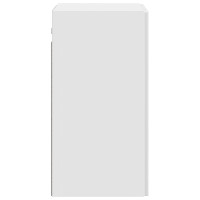 Produktbild för Väggmonterat skåp Vit högglans 59 x 31 x 60 cm Konstruerat trä