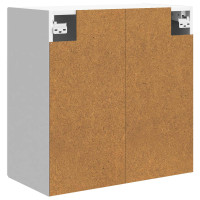 Produktbild för Väggmonterat skåp Vit högglans 59 x 31 x 60 cm Konstruerat trä