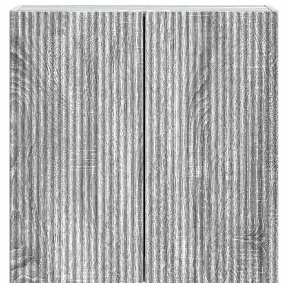 Produktbild för Väggmonterat skåp Grå Sonoma 59 x 31 x 60 cm Konstruerat trä