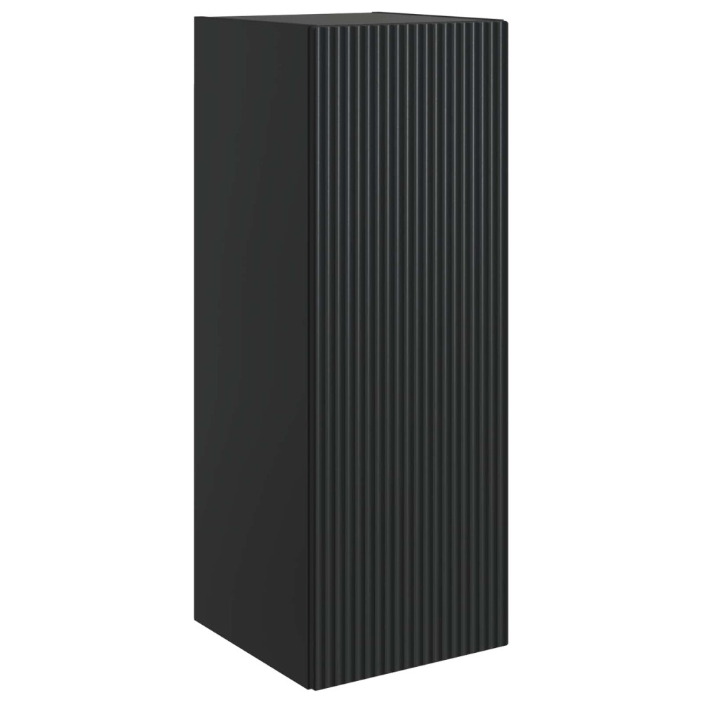 Produktbild för Väggmonterat skåp Svart 33 x 34,5 x 90 cm Konstruerat trä
