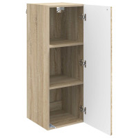 Produktbild för Väggmonterat skåp Sonoma-ek 33 x 34,5 x 90 cm Konstruerat trä