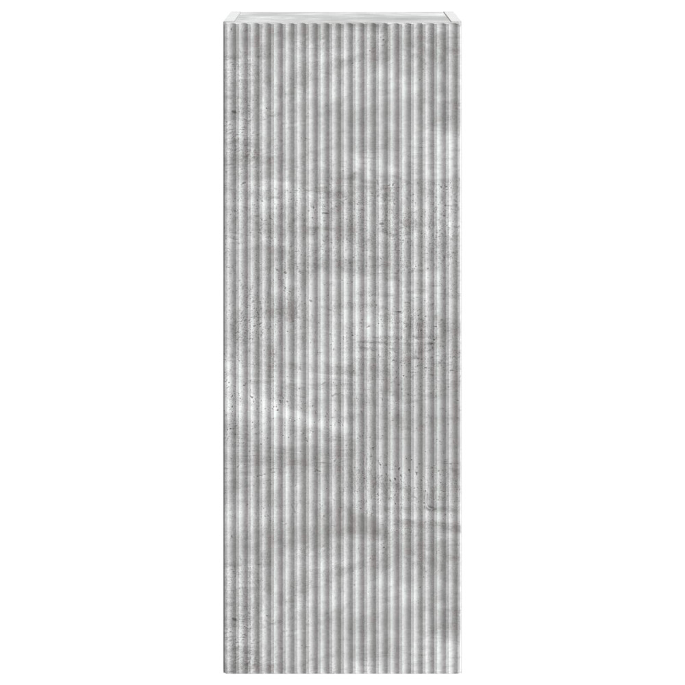 Produktbild för Väggmonterat skåp Betonggrå 33 x 34,5 x 90 cm Konstruerat trä