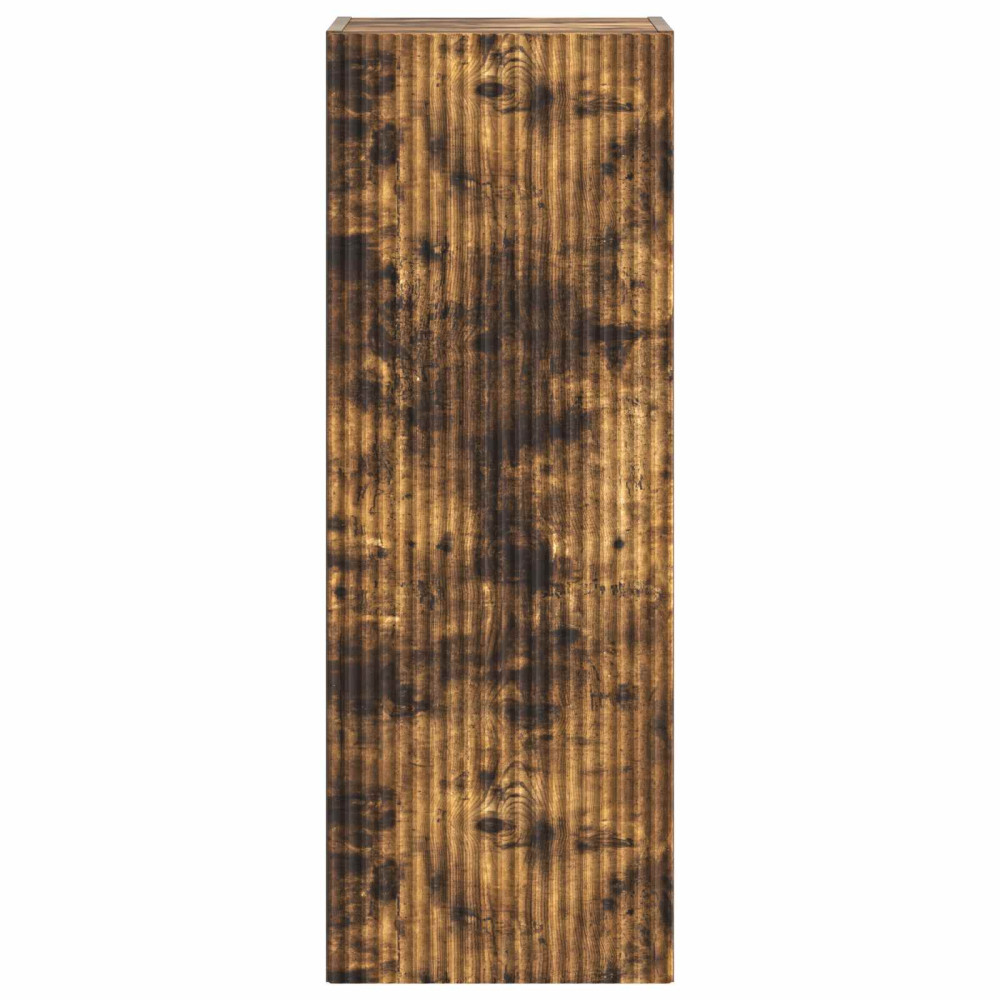 Produktbild för Väggmonterat skåp Rökt ek 33 x 34,5 x 90 cm Konstruerat trä