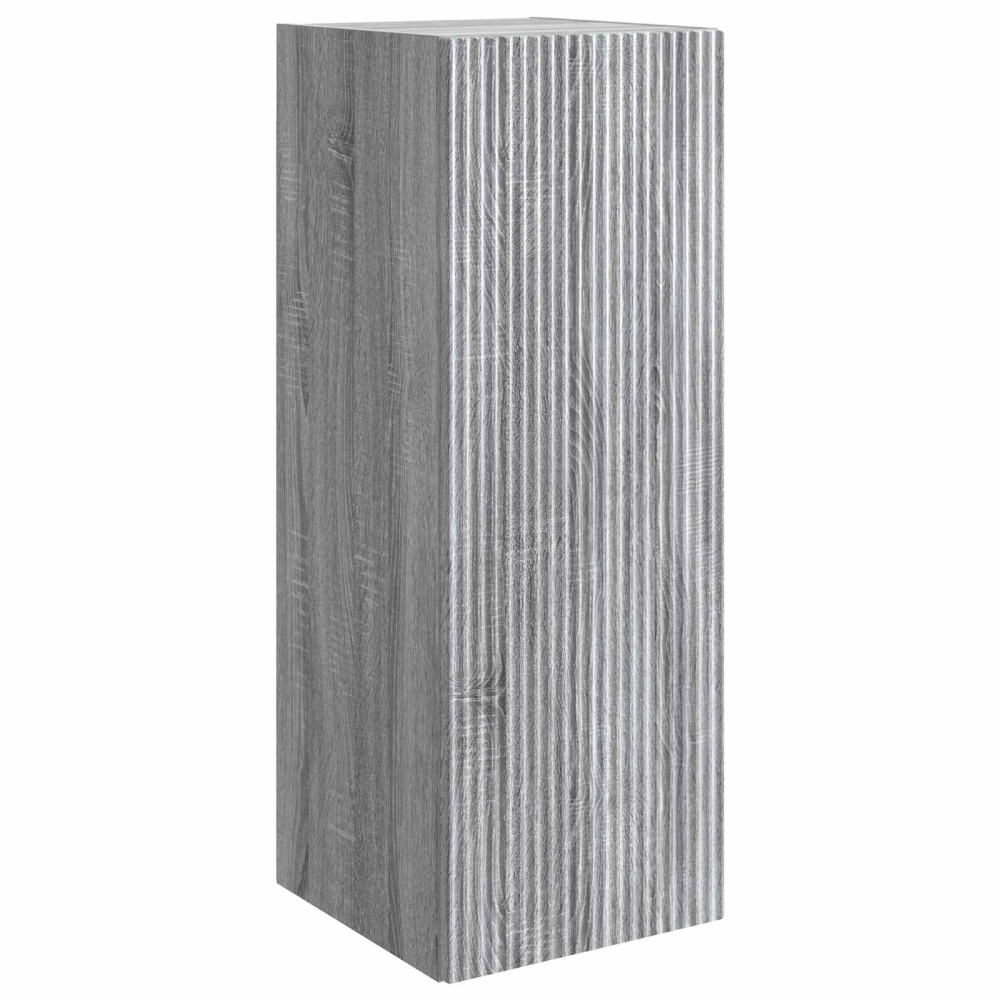 Produktbild för Väggmonterat skåp Grå Sonoma 33 x 34,5 x 90 cm Konstruerat trä