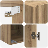 Produktbild för Väggmonterat skåp Artisan-ek 33 x 34,5 x 90 cm Konstruerat trä