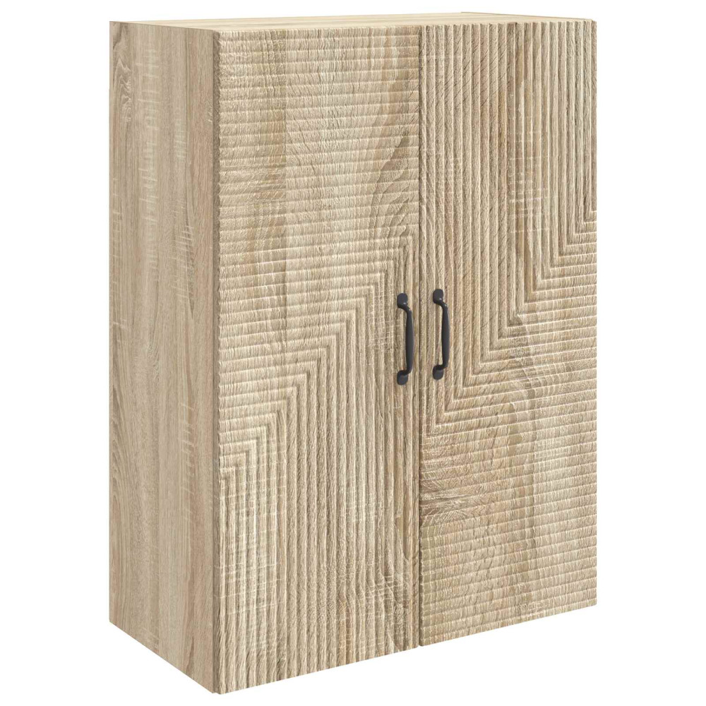 Produktbild för Väggmonterat skåp Sonoma-ek 66 x 34,5 x 90 cm Konstruerat trä