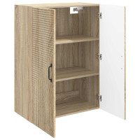 Produktbild för Väggmonterat skåp Sonoma-ek 66 x 34,5 x 90 cm Konstruerat trä