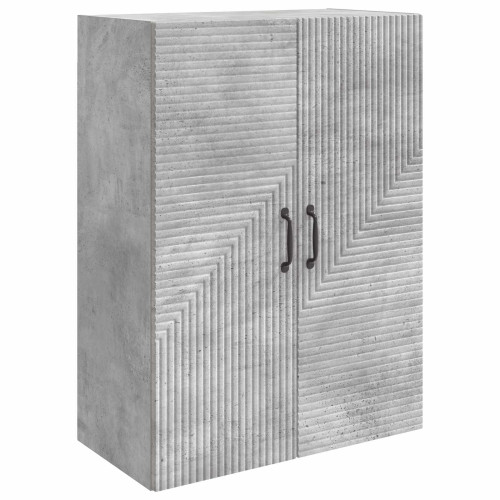 vidaXL Väggmonterat skåp Betonggrå 66 x 34,5 x 90 cm Konstruerat trä