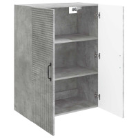 Produktbild för Väggmonterat skåp Betonggrå 66 x 34,5 x 90 cm Konstruerat trä