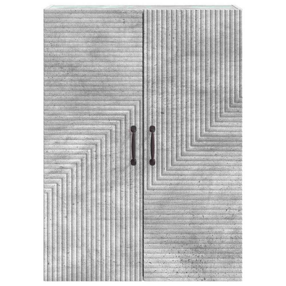 Produktbild för Väggmonterat skåp Betonggrå 66 x 34,5 x 90 cm Konstruerat trä
