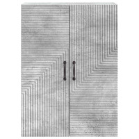 Produktbild för Väggmonterat skåp Betonggrå 66 x 34,5 x 90 cm Konstruerat trä