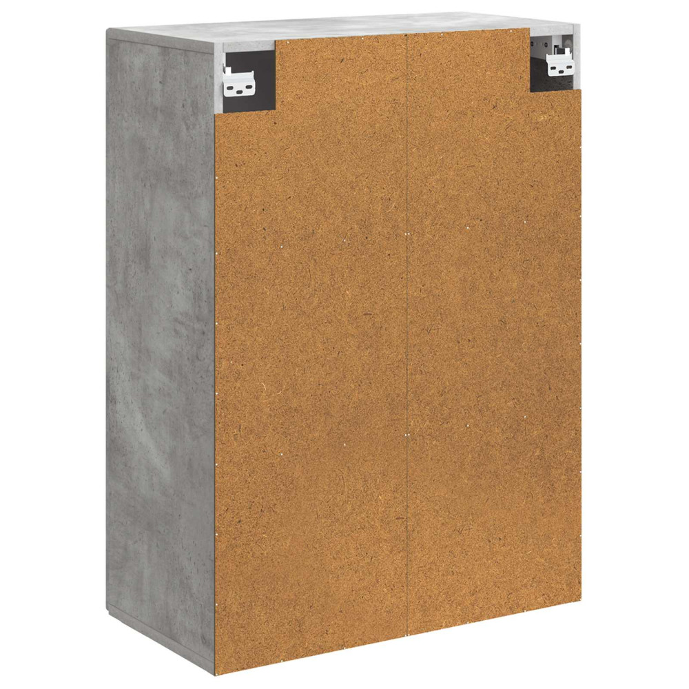 Produktbild för Väggmonterat skåp Betonggrå 66 x 34,5 x 90 cm Konstruerat trä