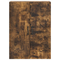Produktbild för Väggmonterat skåp Rökt ek 66 x 34,5 x 90 cm Konstruerat trä