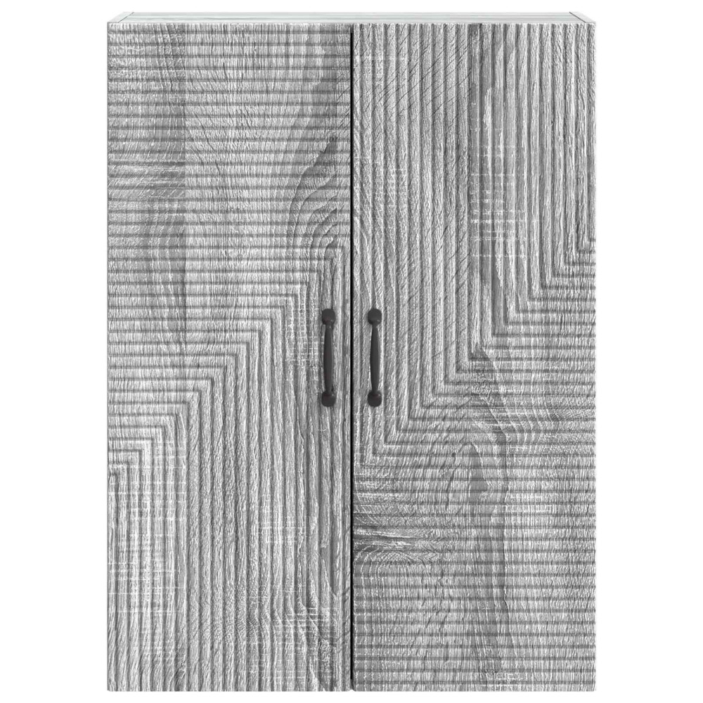 Produktbild för Väggmonterat skåp Grå Sonoma 66 x 34,5 x 90 cm Konstruerat trä