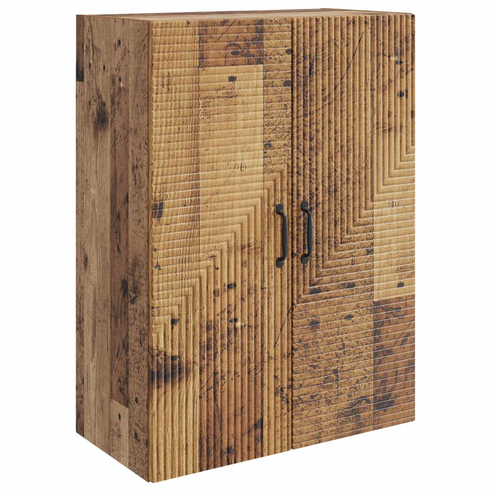 Produktbild för Väggmonterat skåp Gammalt trä 66 x 34,5 x 90 cm Konstruerat trä