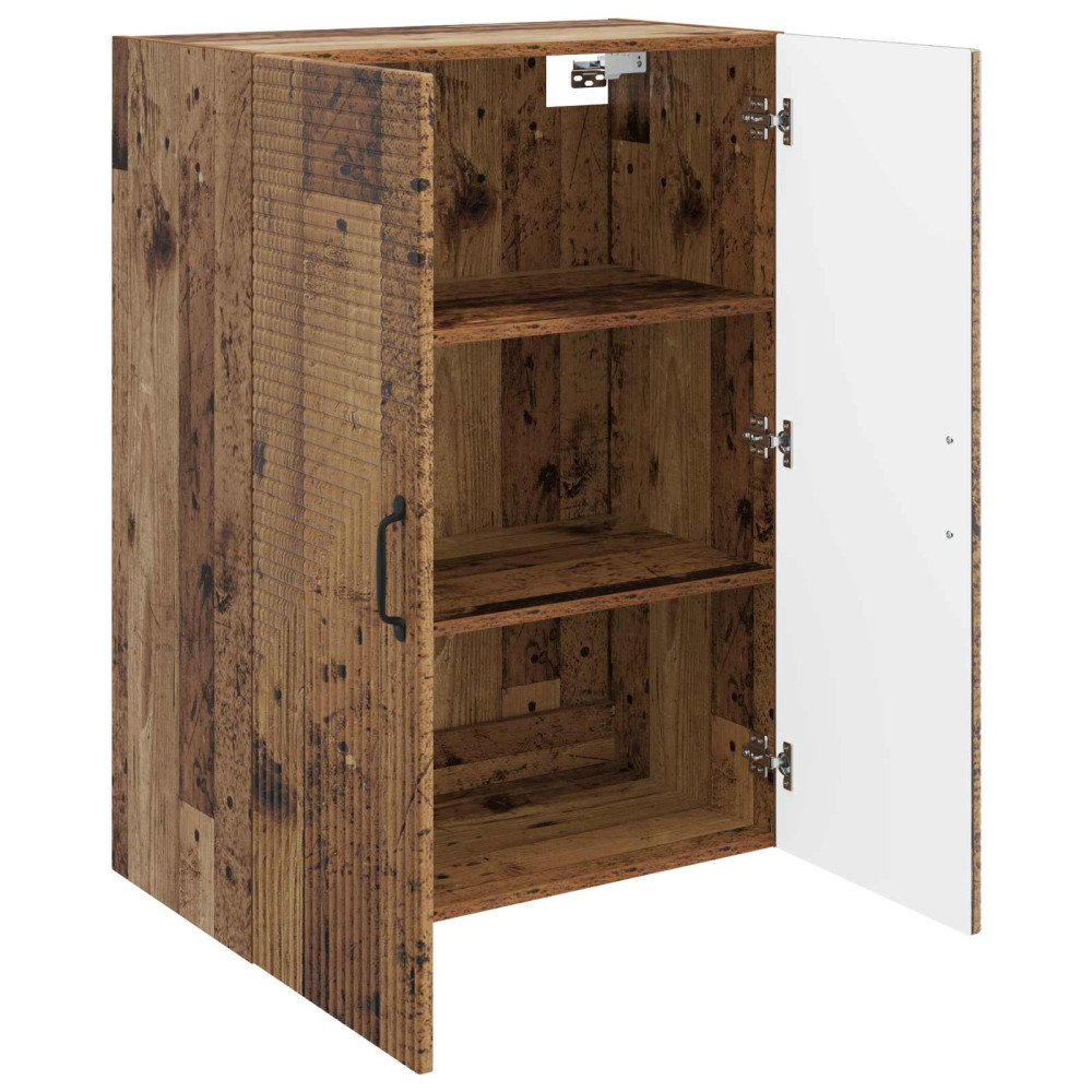 Produktbild för Väggmonterat skåp Gammalt trä 66 x 34,5 x 90 cm Konstruerat trä