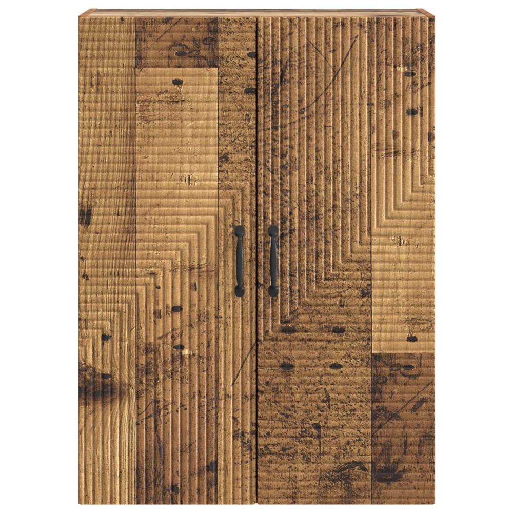 Produktbild för Väggmonterat skåp Gammalt trä 66 x 34,5 x 90 cm Konstruerat trä
