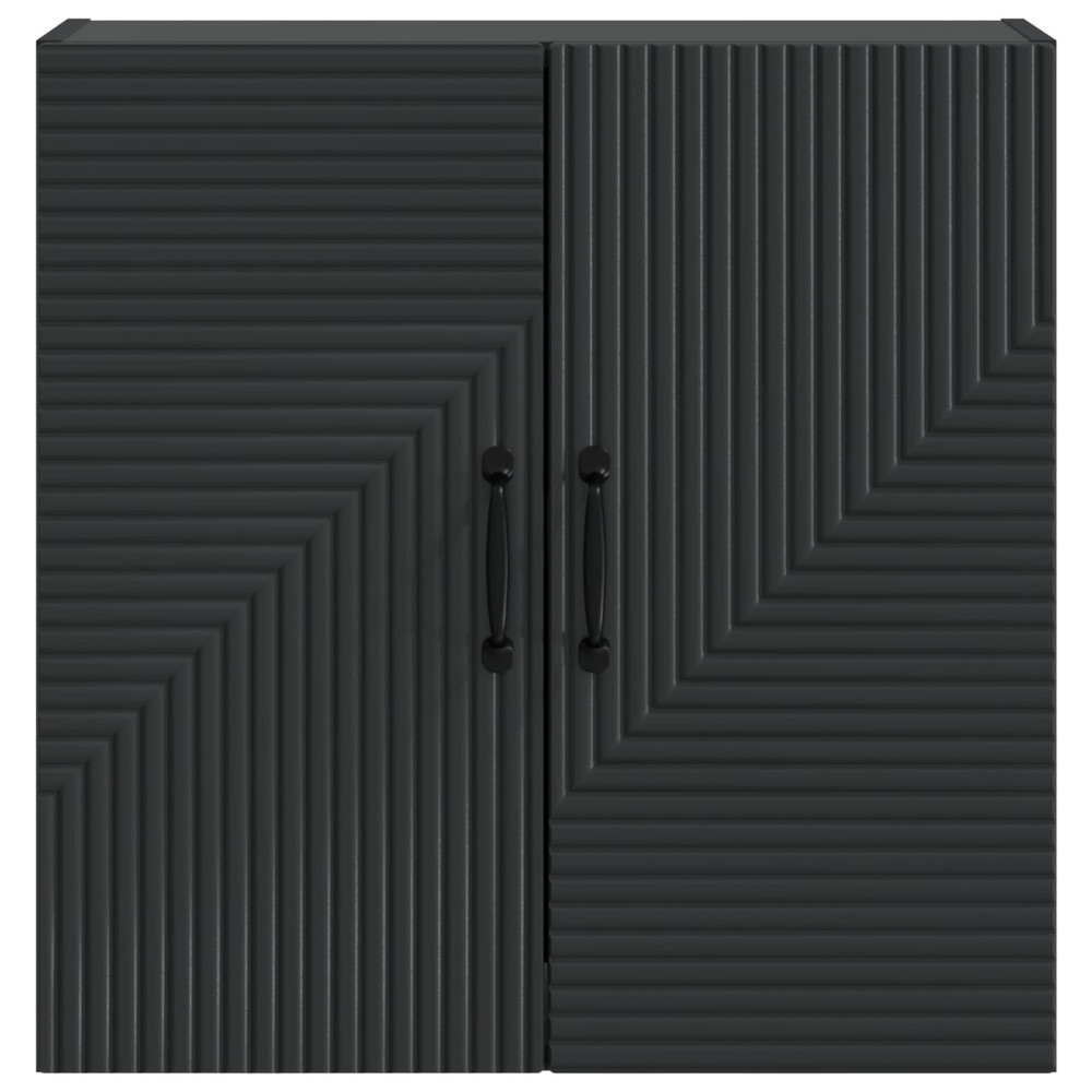 Produktbild för Väggmonterat skåp Svart 59 x 31 x 60 cm Konstruerat trä