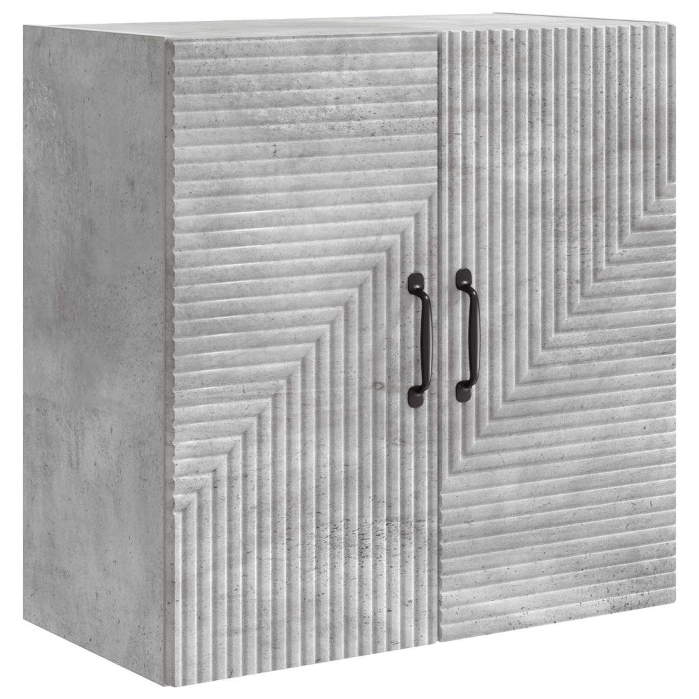 Produktbild för Väggmonterat skåp Betonggrå 59 x 31 x 60 cm Konstruerat trä