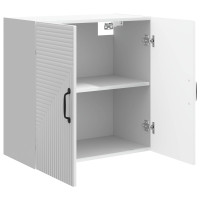 Produktbild för Väggmonterat skåp Vit högglans 59 x 31 x 60 cm Konstruerat trä