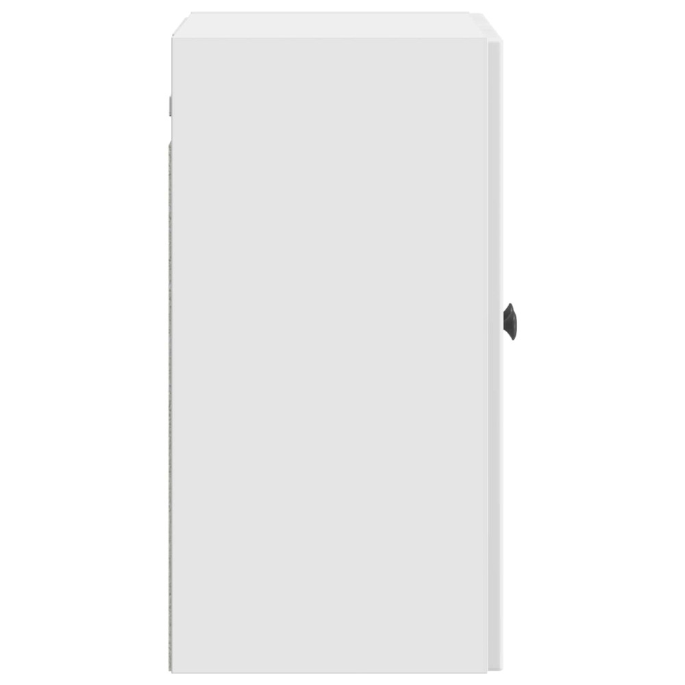 Produktbild för Väggmonterat skåp Vit högglans 59 x 31 x 60 cm Konstruerat trä