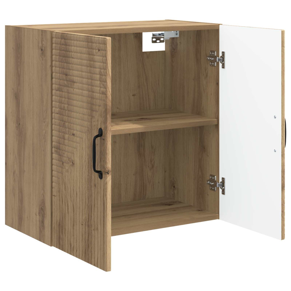 Produktbild för Väggmonterat skåp Artisan-ek 59 x 31 x 60 cm Konstruerat trä
