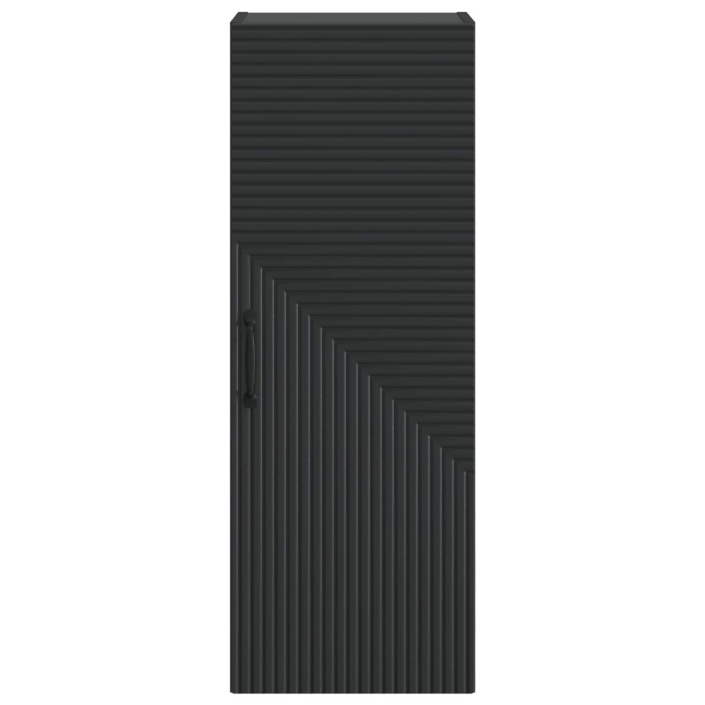 Produktbild för Väggmonterat skåp Svart 33 x 34,5 x 90 cm Konstruerat trä