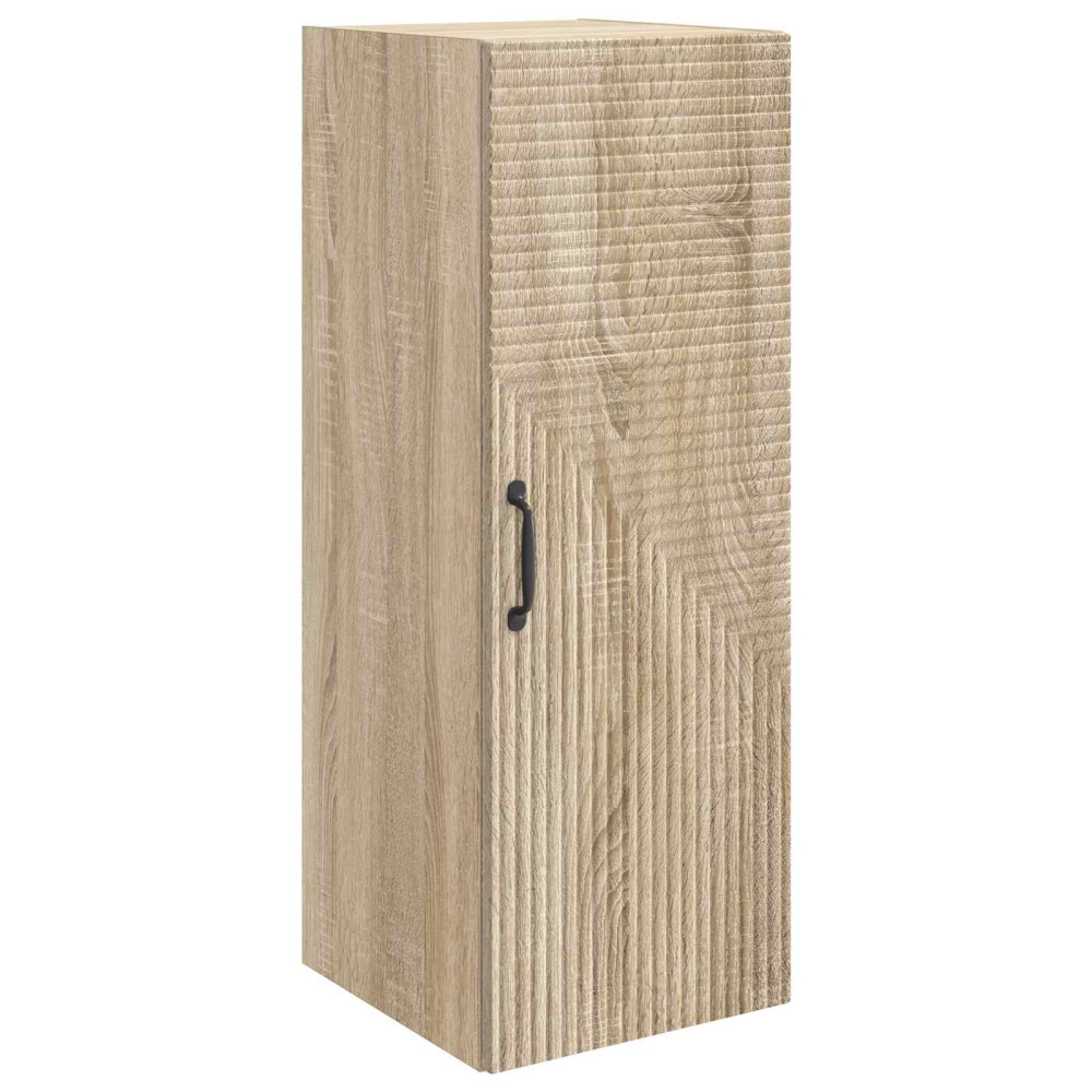 Produktbild för Väggmonterat skåp Sonoma-ek 33 x 34,5 x 90 cm Konstruerat trä