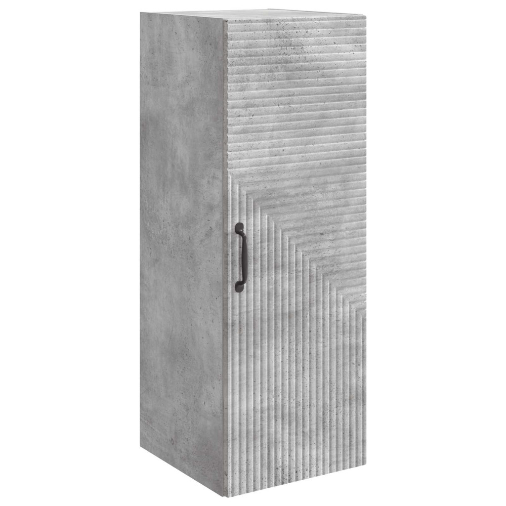 Produktbild för Väggmonterat skåp Betonggrå 33 x 34,5 x 90 cm Konstruerat trä